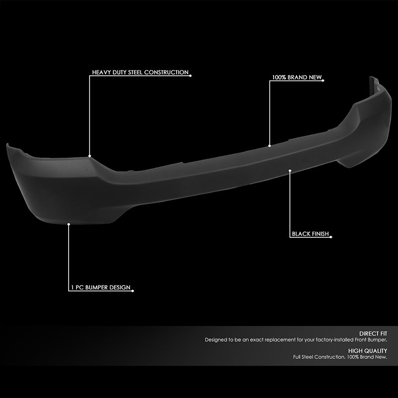 CAAP, 16-19 Chevrolet Silverado 1500 LD Steel Front Bumper Face Bar - Matte Black