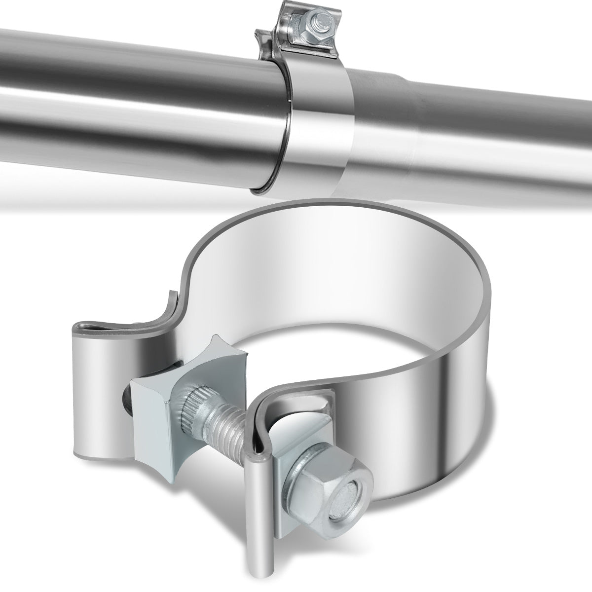 CAAP, 2.25" ID Narrow Exhaust Band Clamp (Stainless Steel)