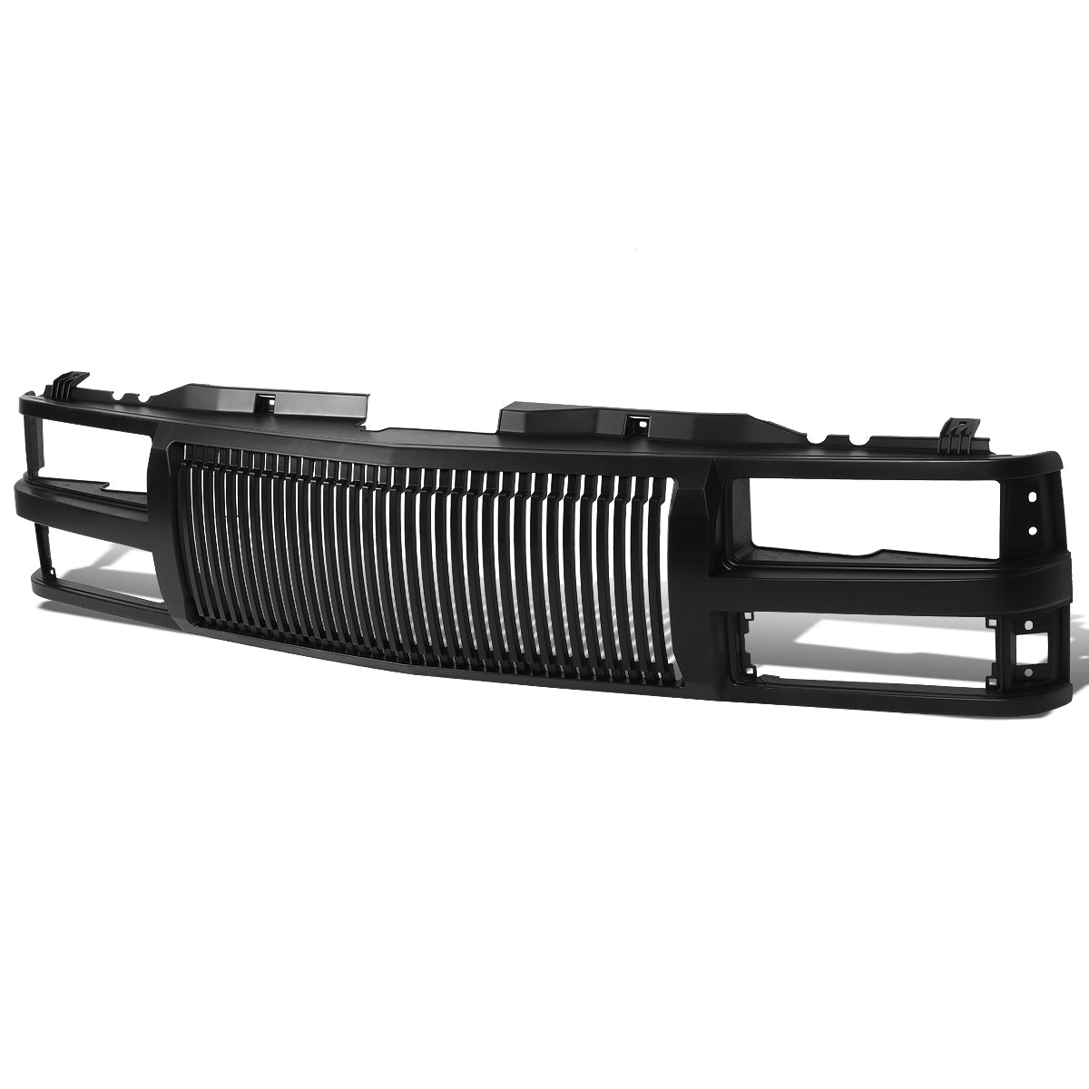 CAAP, 94-00 Chevy C/K 1500 2500 3500 Front Grille - Badgeless Vertical Fence Style - Black