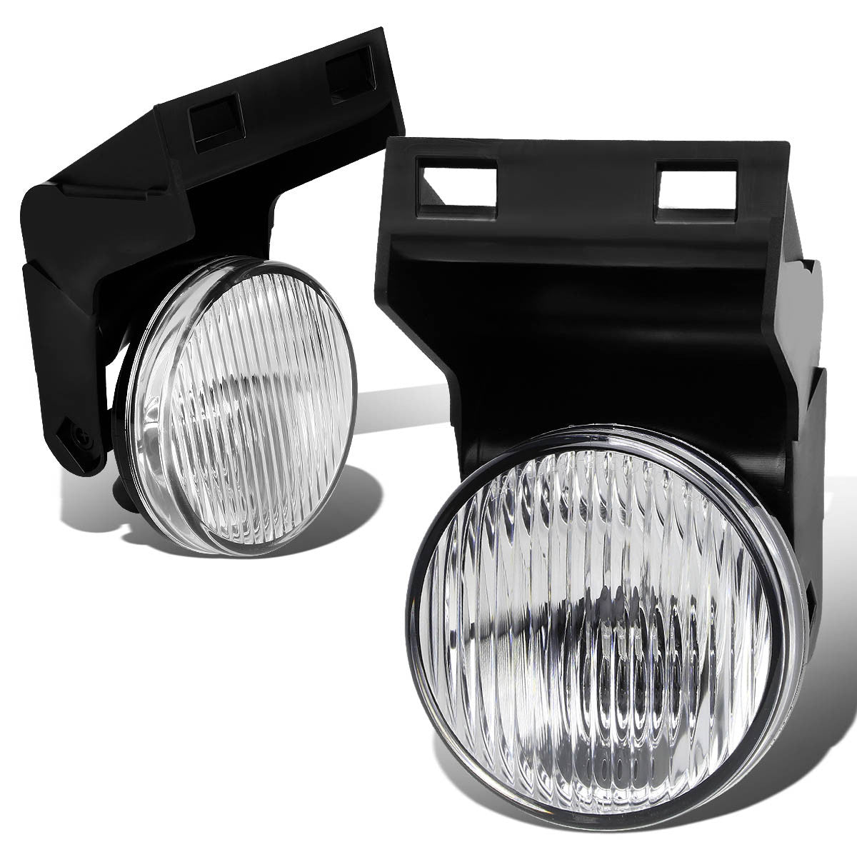 DNA Motoring, 94-01 Dodge Ram 1500 2500 3500 Clear Lens Fog Lights - w/Light Bulbs