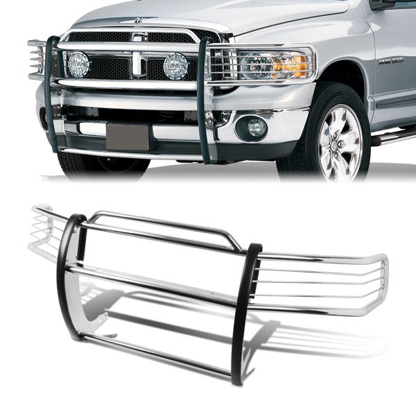 CAAP, 94-02 Dodge Ram 1500 2500 3500 Brush Grille Guard - Steel - Stainless Steel