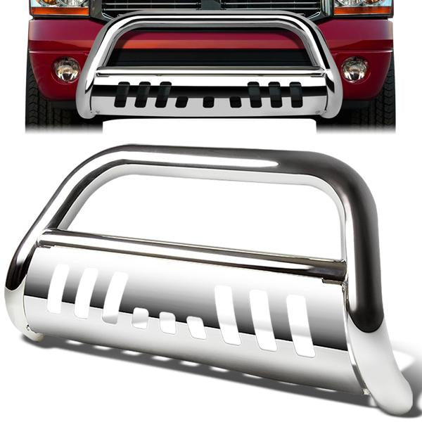 CAAP, 94-02 Dodge Ram 1500 2500 3500 Bull Bar w/Skid Plate - Stainless Steel