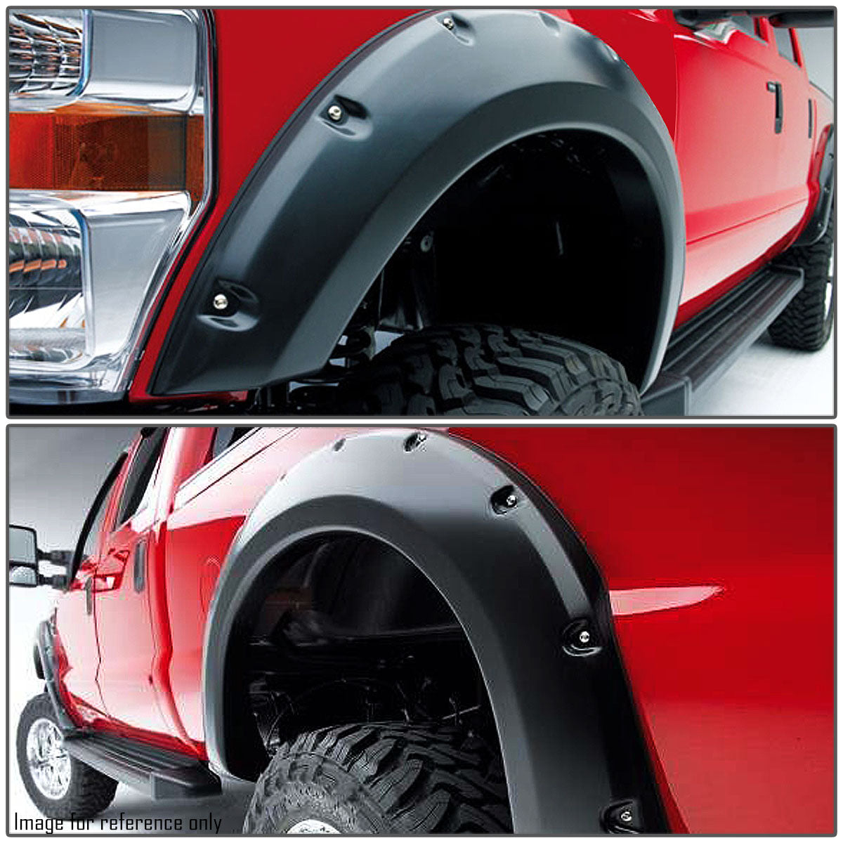 CAAP, 94-02 Dodge Ram 1500 2500 3500 Fender Flares - Pocket-Rivet Style - Glossy