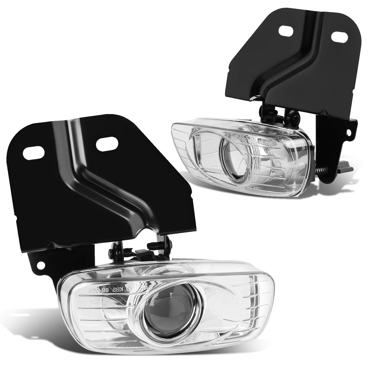 DNA Motoring, 99-00 Cadillac Escalade GMC Yukon Denali SLE SLT 5.7L Clear Lens Fog Lights - w/Light Bulbs