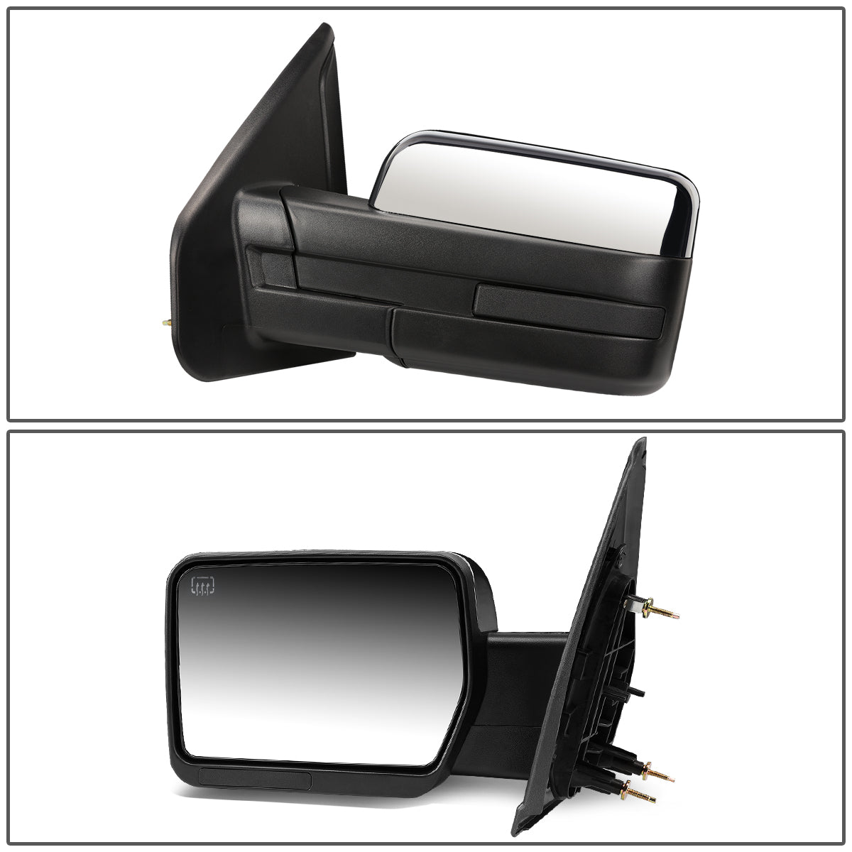 CAAP, Chrome Manual Side View Mirror (Left) 04-14 Ford F-150