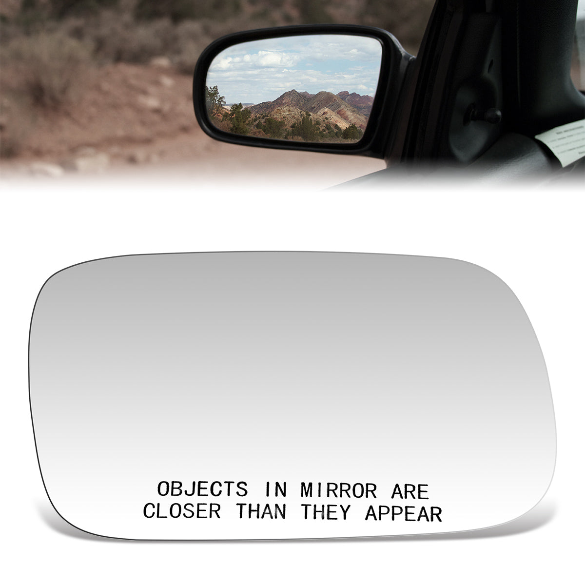 CAAP, Factory Replacement Convex Mirror Glass (Right) 1995 Subaru Legacy