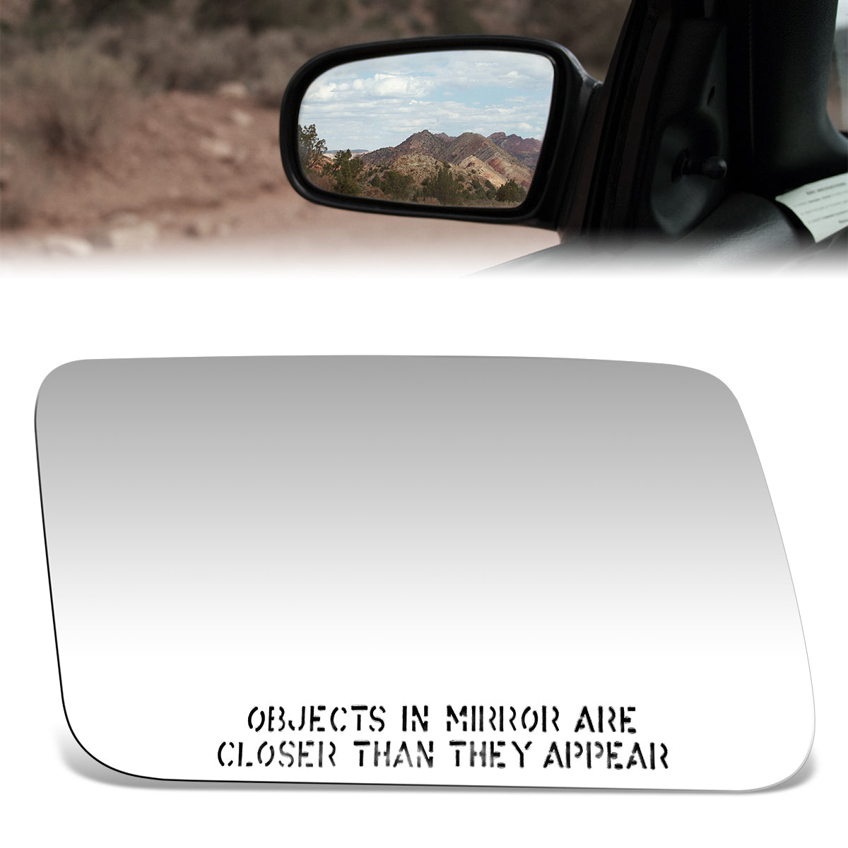 CAAP, Factory Replacement Convex Mirror Glass (Right) 80-89 Subaru DL, GL, 86-89 GL-10