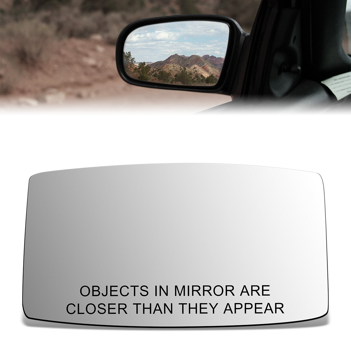 CAAP, Factory Replacement Convex Mirror Glass (Right) 81-83 Ford Escort, Mercury Lynx