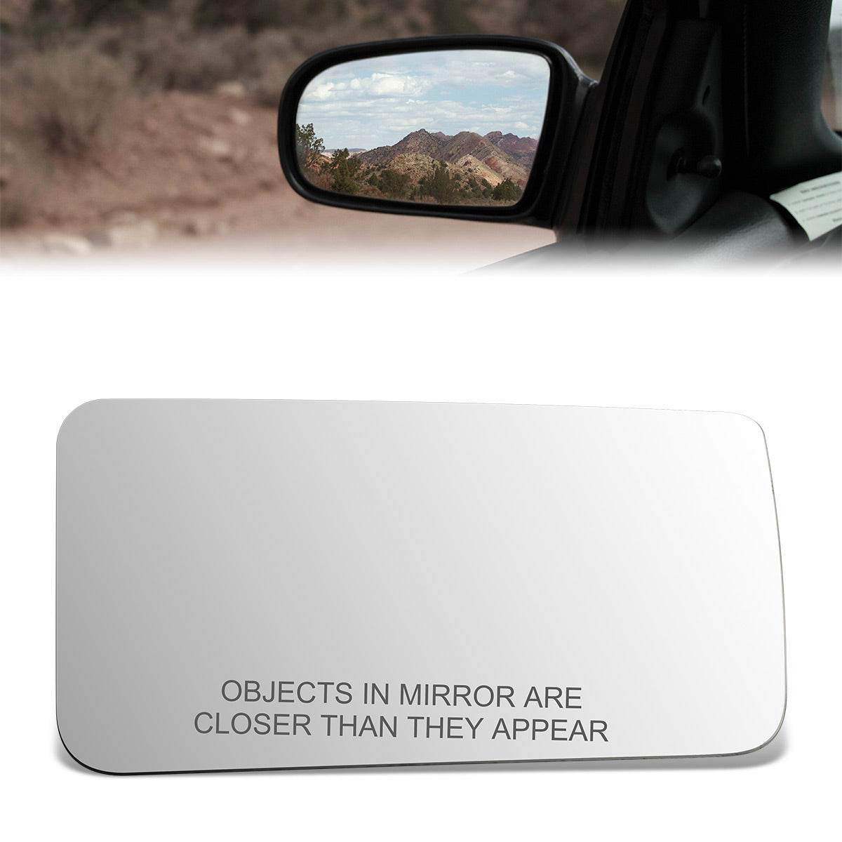 CAAP, Factory Replacement Convex Mirror Glass (Right) 83-86 Toyota Camry, 85-89 MR2