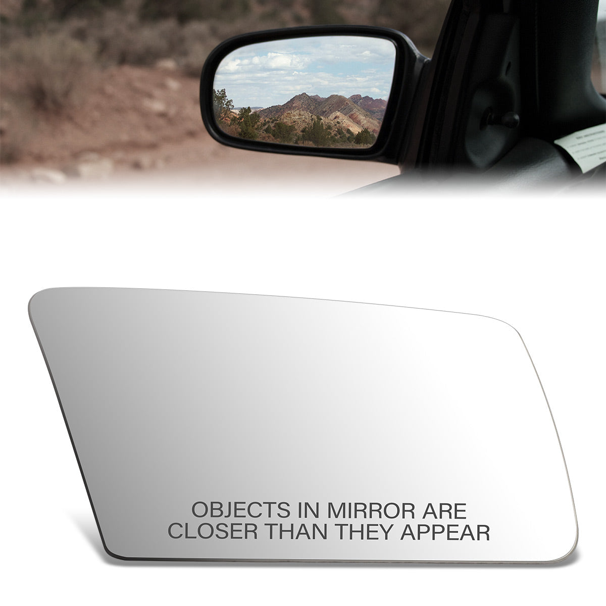 CAAP, Factory Replacement Convex Mirror Glass (Right) 85-88 Ford Thunderbird