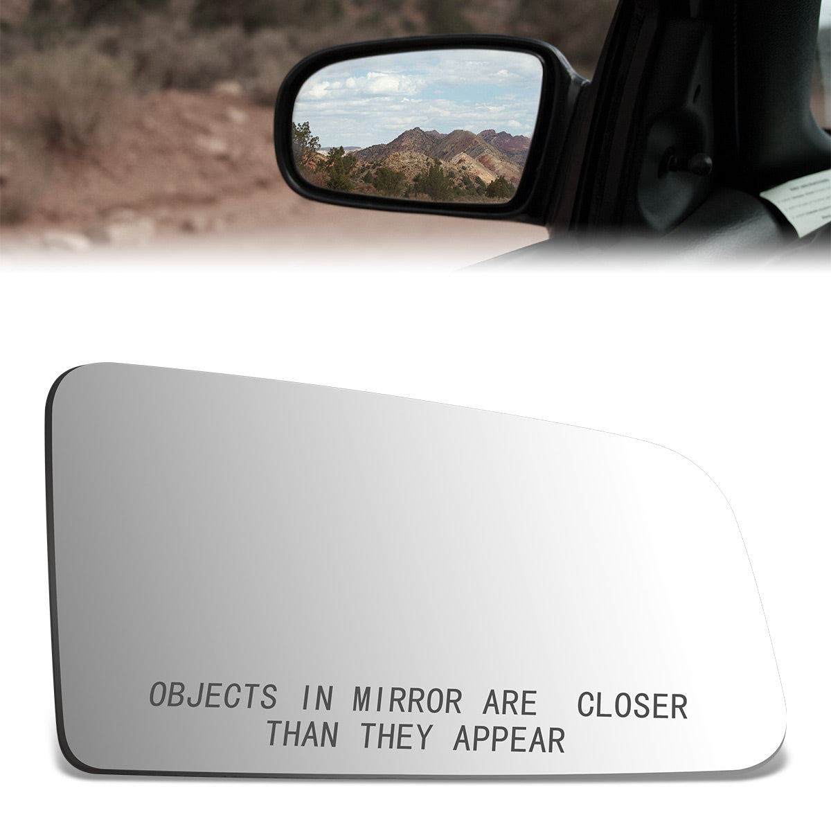 CAAP, Factory Replacement Convex Mirror Glass (Right) 86-89 Skyhawk, 82-87 Cavalier, 82-88 Firenza