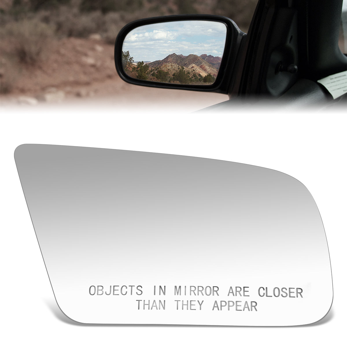 CAAP, Factory Replacement Convex Mirror Glass (Right) 86-91 Cadillac Eldorado, Seville