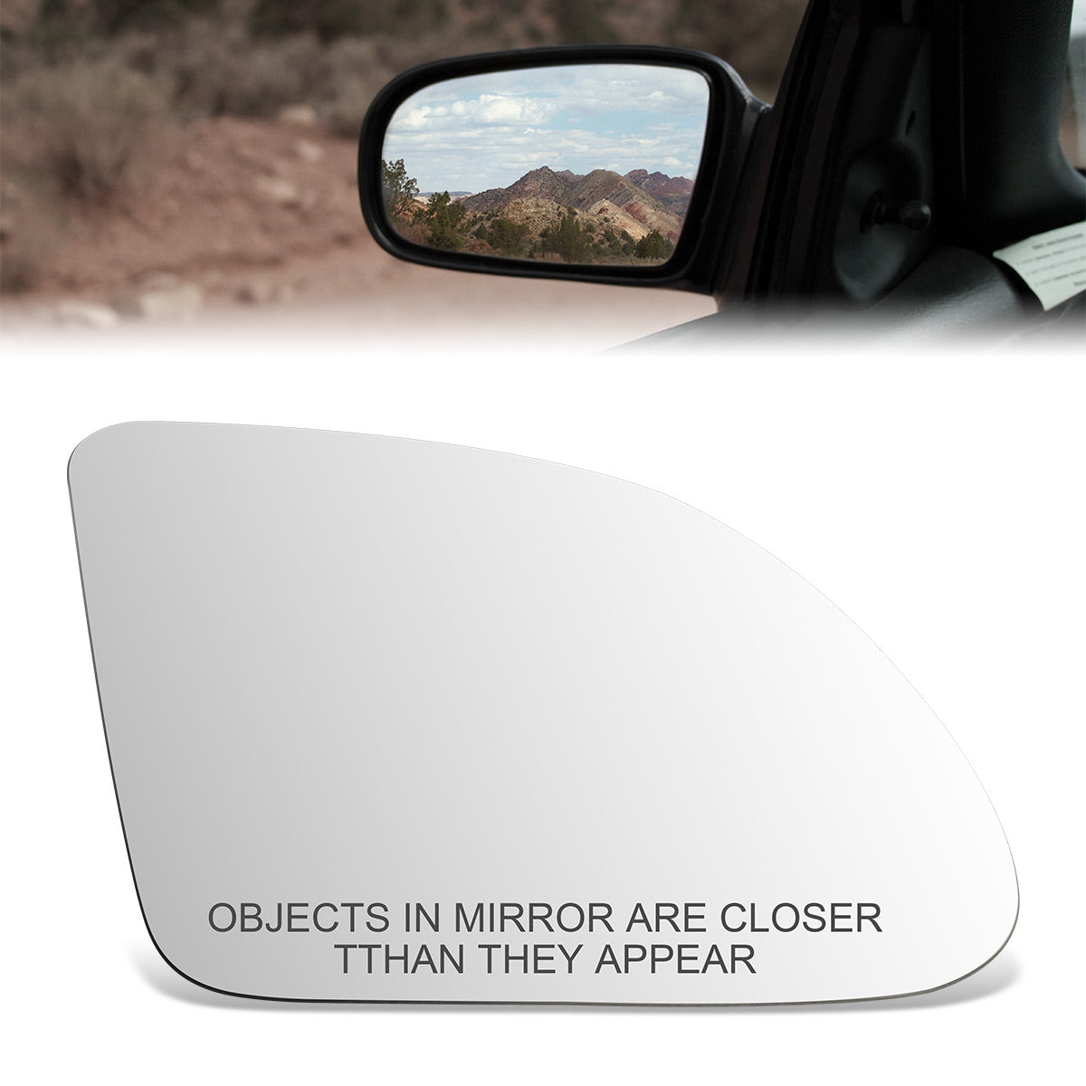 CAAP, Factory Replacement Convex Mirror Glass (Right) 86-91 Ford Taurus, Mercury Sable