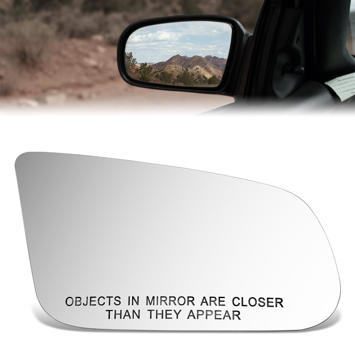 CAAP, Factory Replacement Convex Mirror Glass (Right) 86-93 Buick Riviera