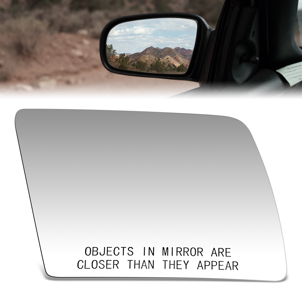 CAAP, Factory Replacement Convex Mirror Glass (Right) 88-00 Chevy/GMC C/K 2500 3500, 88-98 C/K 1500