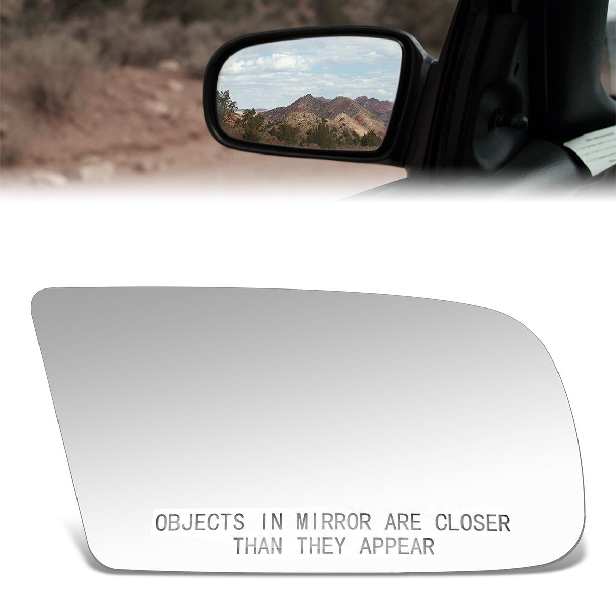 CAAP, Factory Replacement Convex Mirror Glass (Right) 88-96 Regal, 90-96 Grand Prix