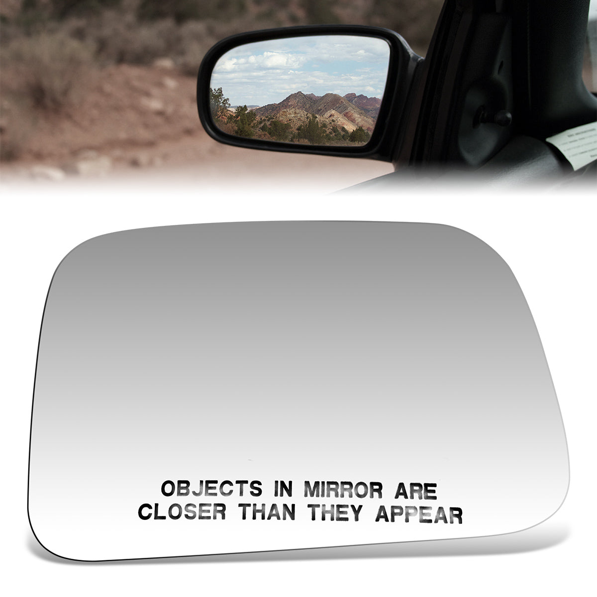 CAAP, Factory Replacement Convex Mirror Glass (Right) 89-95 Toyota Pickup