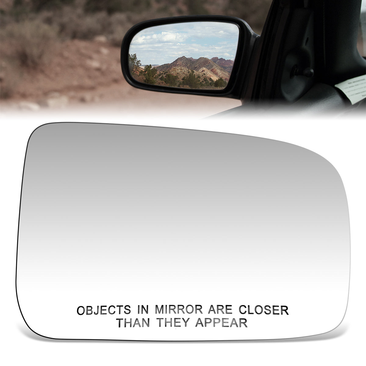 CAAP, Factory Replacement Convex Mirror Glass (Right) 89-98 Mazda MPV