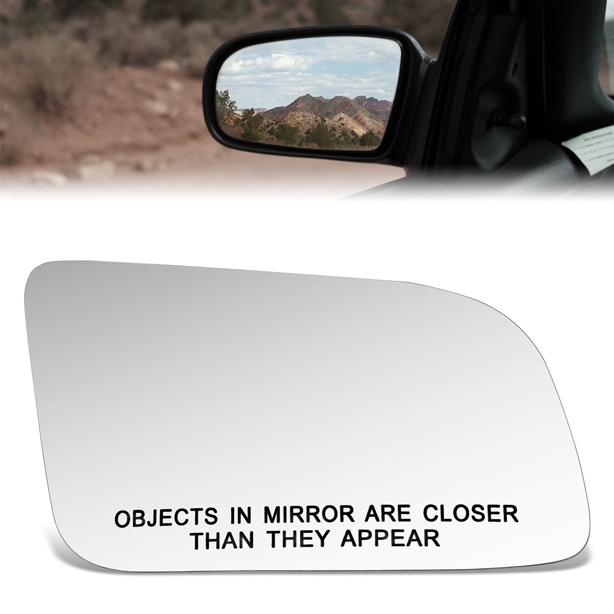 CAAP, Factory Replacement Convex Mirror Glass (Right) 90-94 LeBaron, 89-95 Spirit, Acclaim