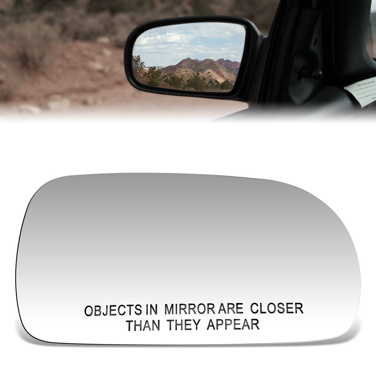 CAAP, Factory Replacement Convex Mirror Glass (Right) 91-95 Acura Legend