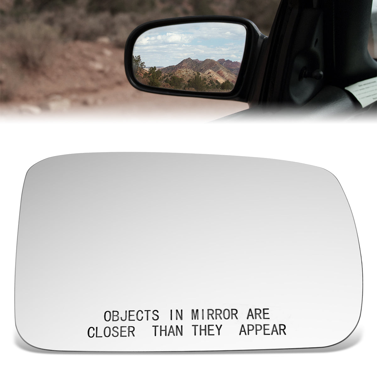 CAAP, Factory Replacement Convex Mirror Glass (Right) 91-95 Town & Country, Grand Caravan