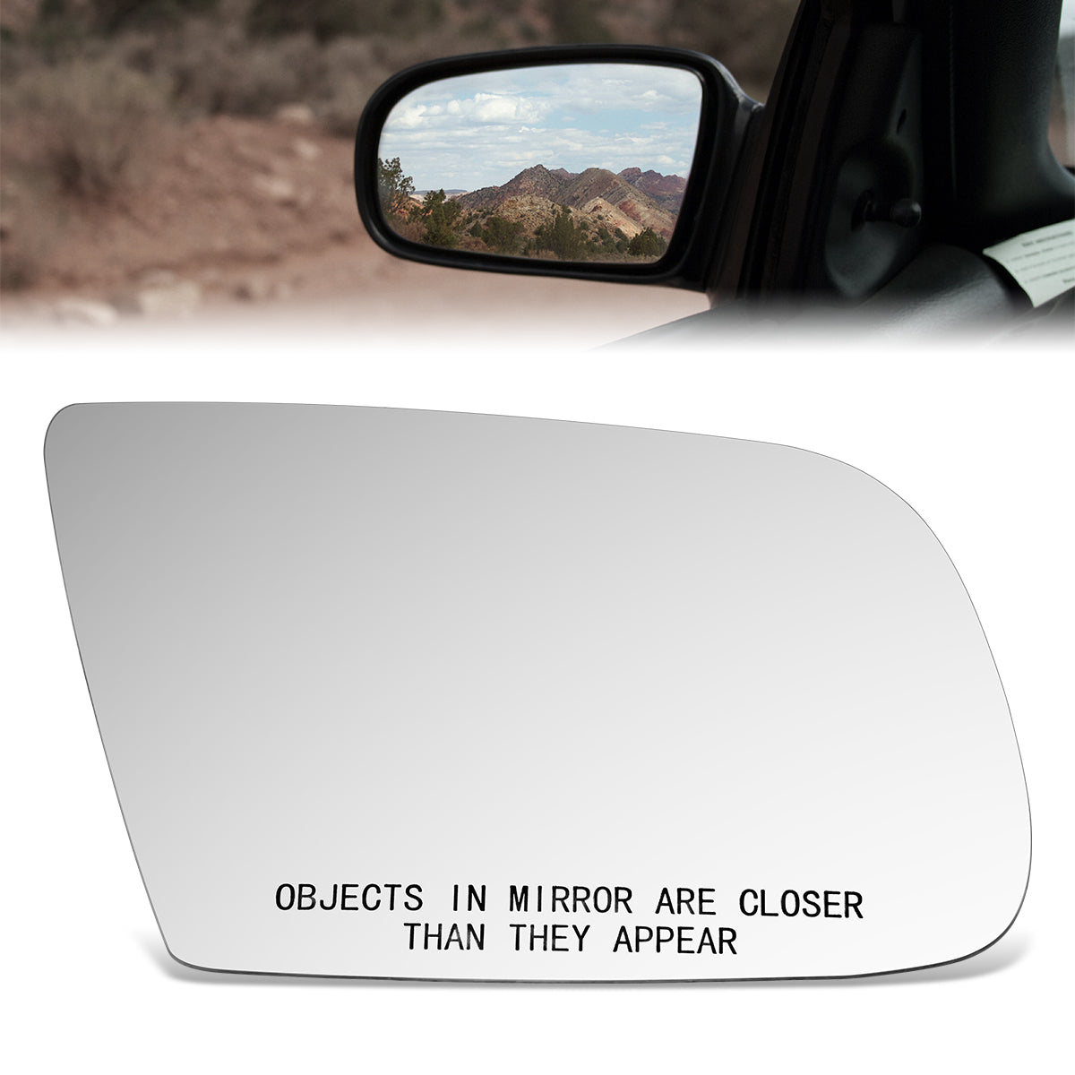 CAAP, Factory Replacement Convex Mirror Glass (Right) 92-96 Chevy Lumina APV, Oldsmobile Silhouette