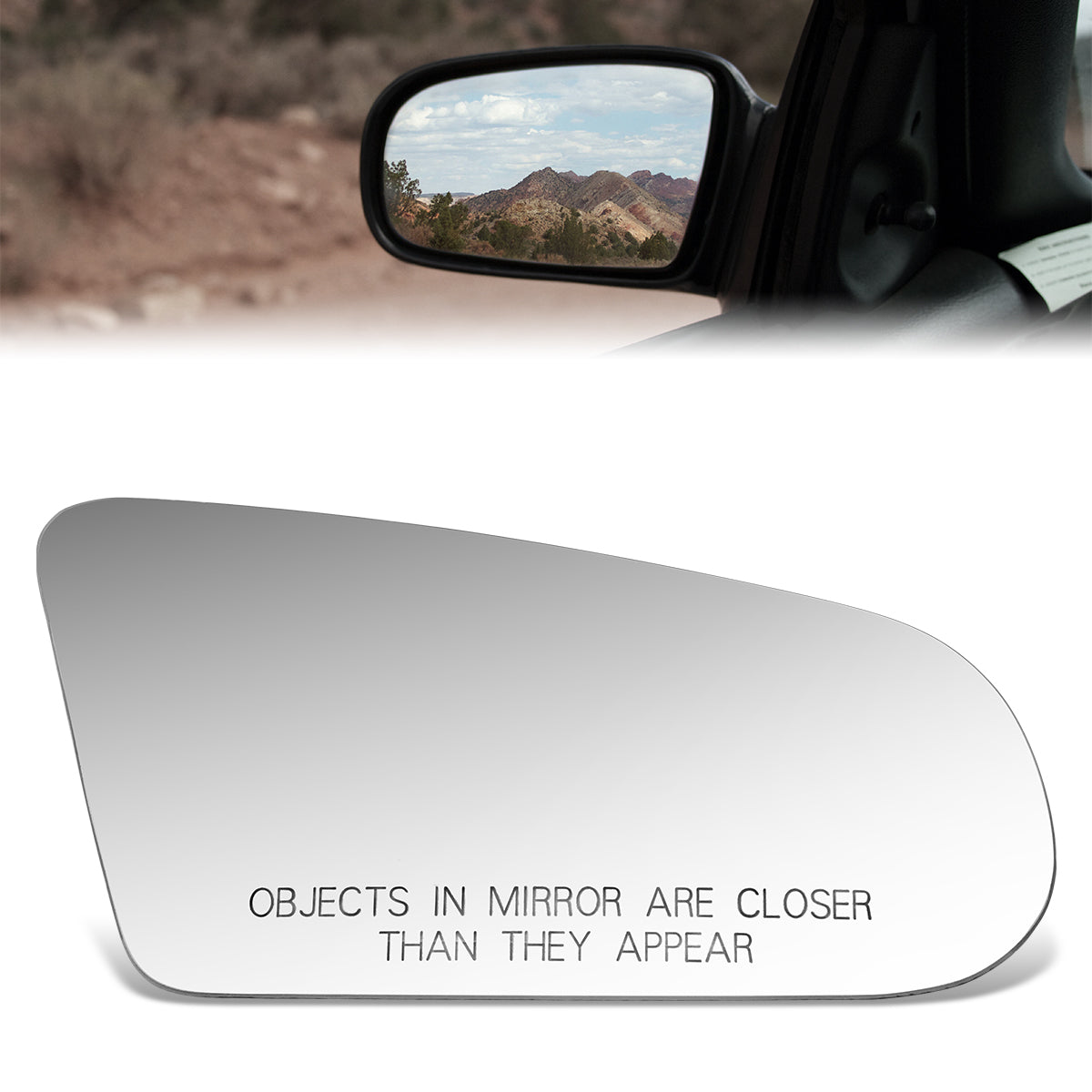 CAAP, Factory Replacement Convex Mirror Glass (Right) 92-96 Ford Crown Victoria, Mercury Grand Marquis