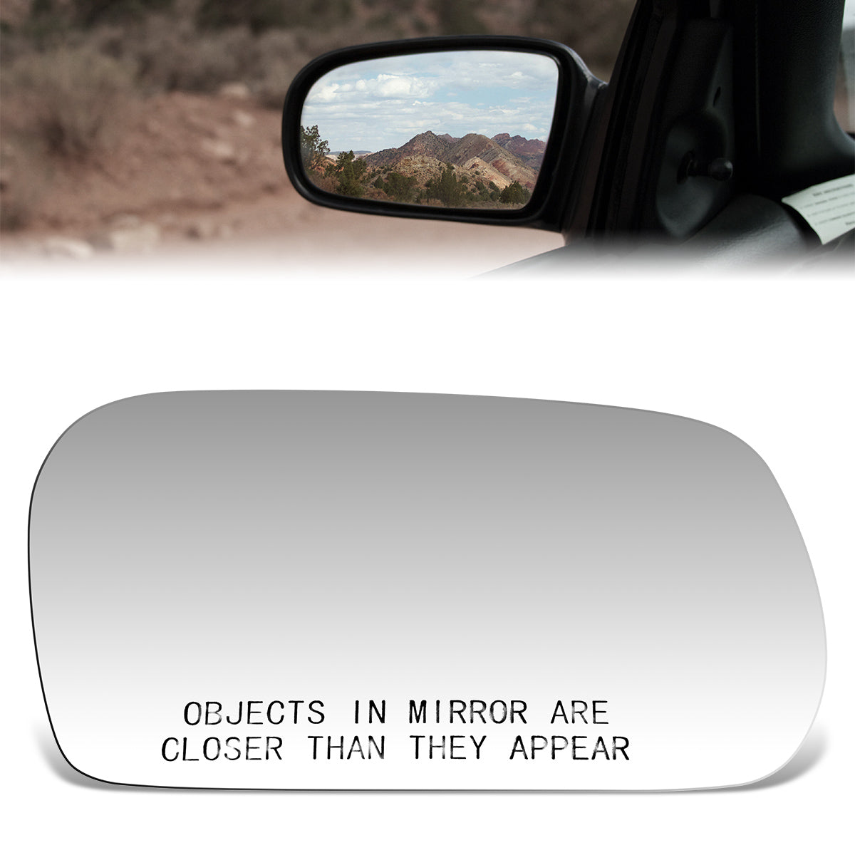 CAAP, Factory Replacement Convex Mirror Glass (Right) 92-96 Honda Prelude