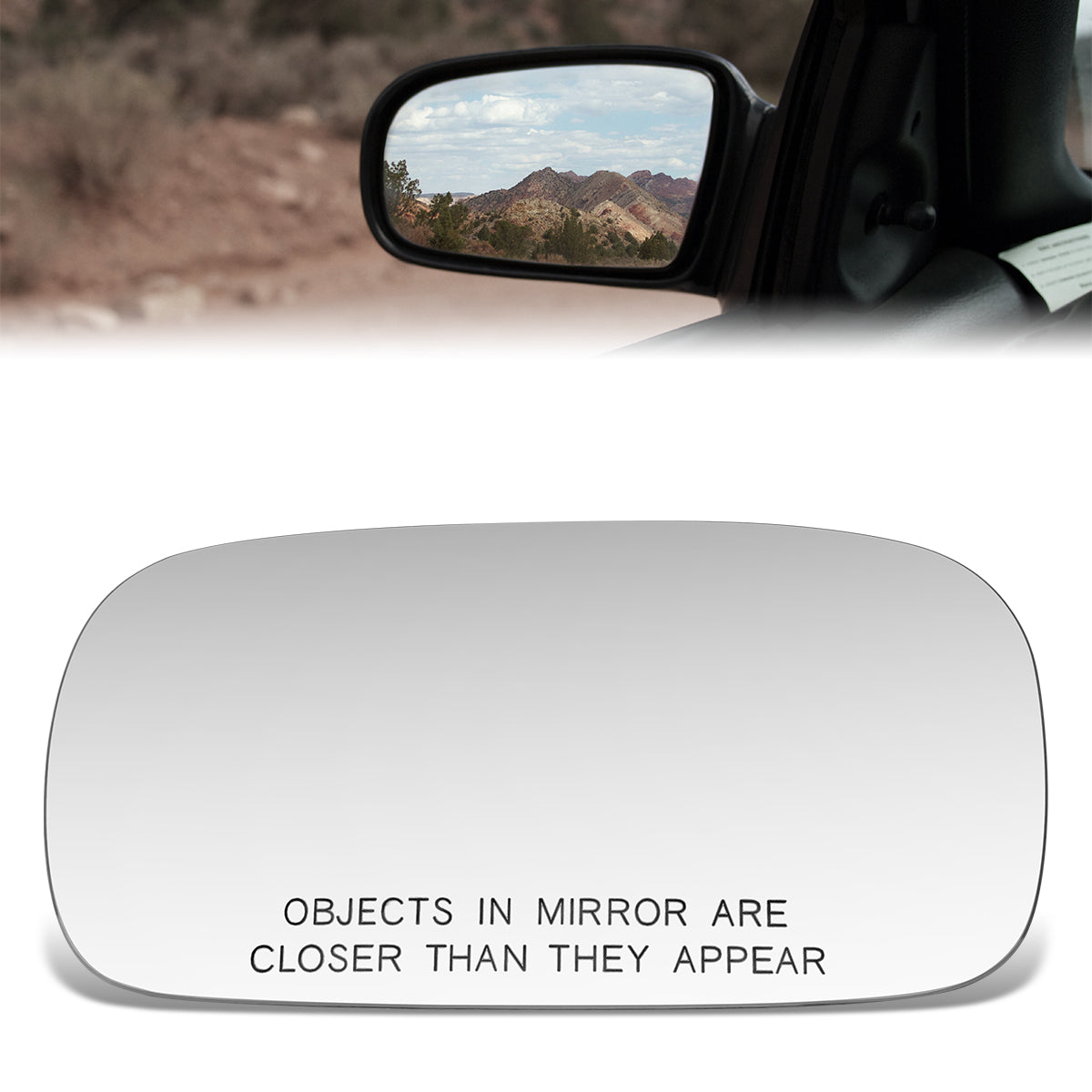 CAAP, Factory Replacement Convex Mirror Glass (Right) 92-99 Pontiac Bonneville