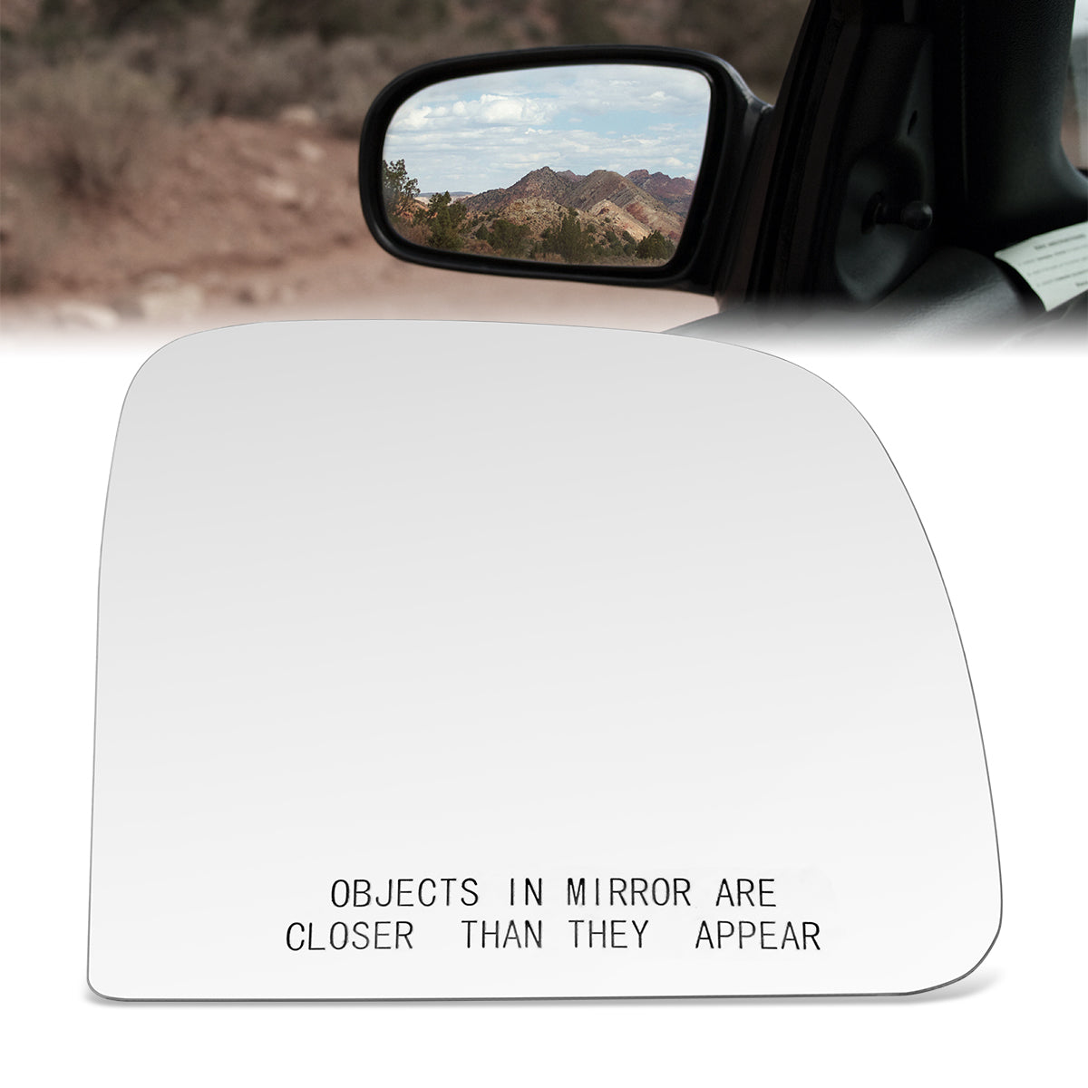 CAAP, Factory Replacement Convex Mirror Glass (Right) 93-05 Ford Ranger, 94-97 Mazda B2300