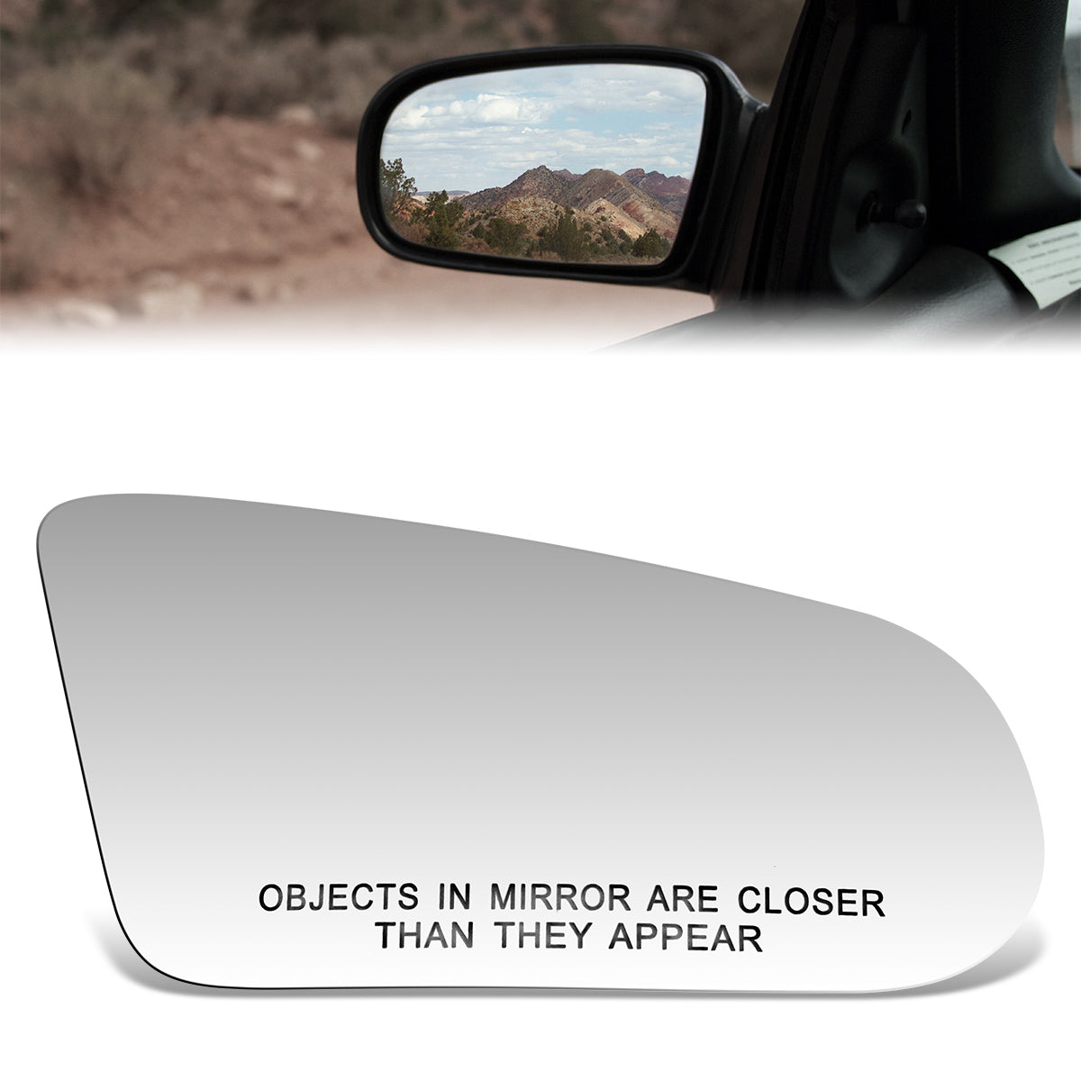 CAAP, Factory Replacement Convex Mirror Glass (Right) 93-96 Saturn SC1/SC2, 91-95 SL/SL1/SL2