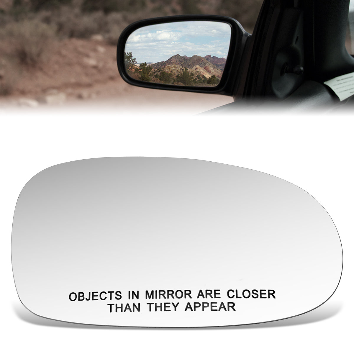 CAAP, Factory Replacement Convex Mirror Glass (Right) 93-97 Dodge Intrepid, Chrysler Concorde