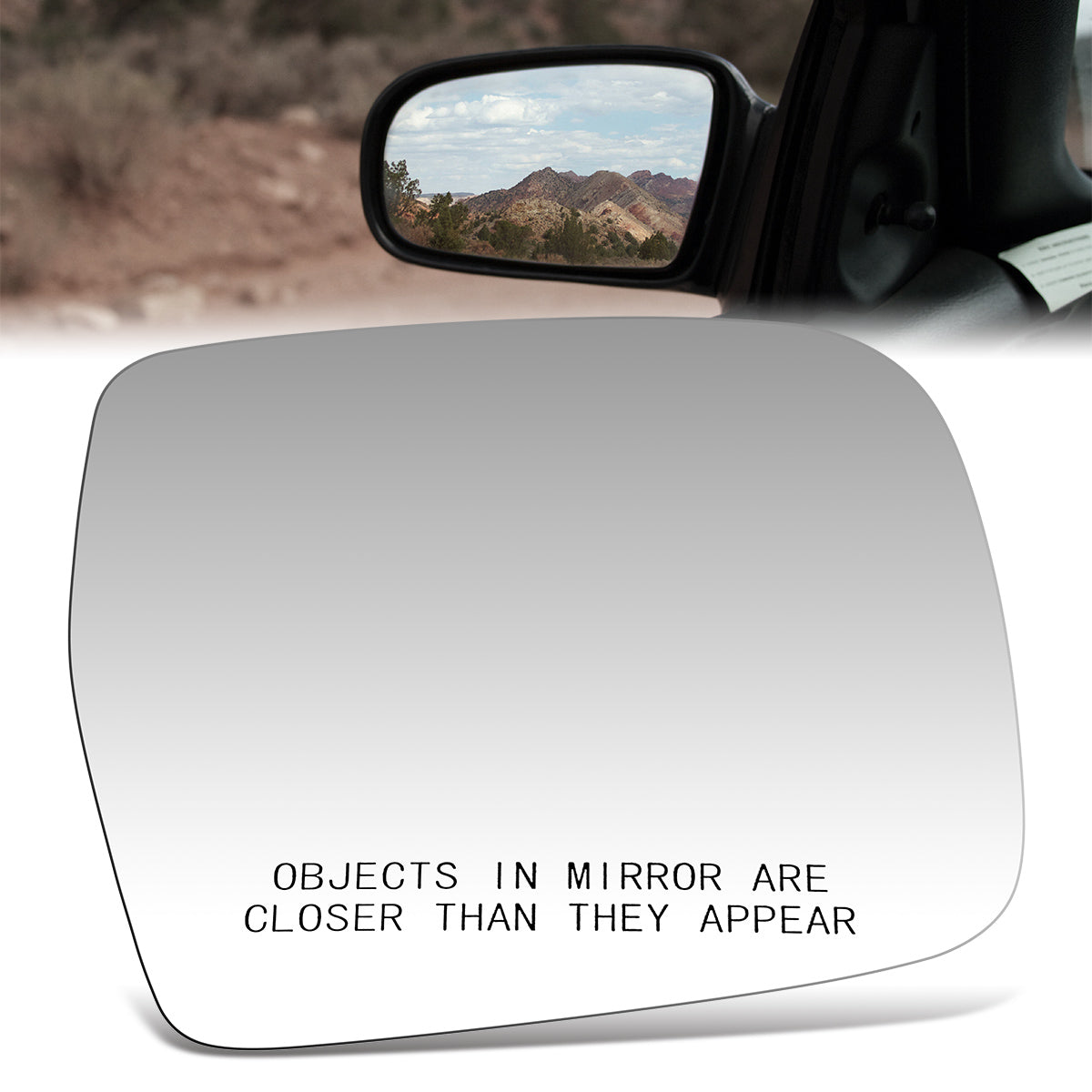 CAAP, Factory Replacement Convex Mirror Glass (Right) 93-98 Toyota T100