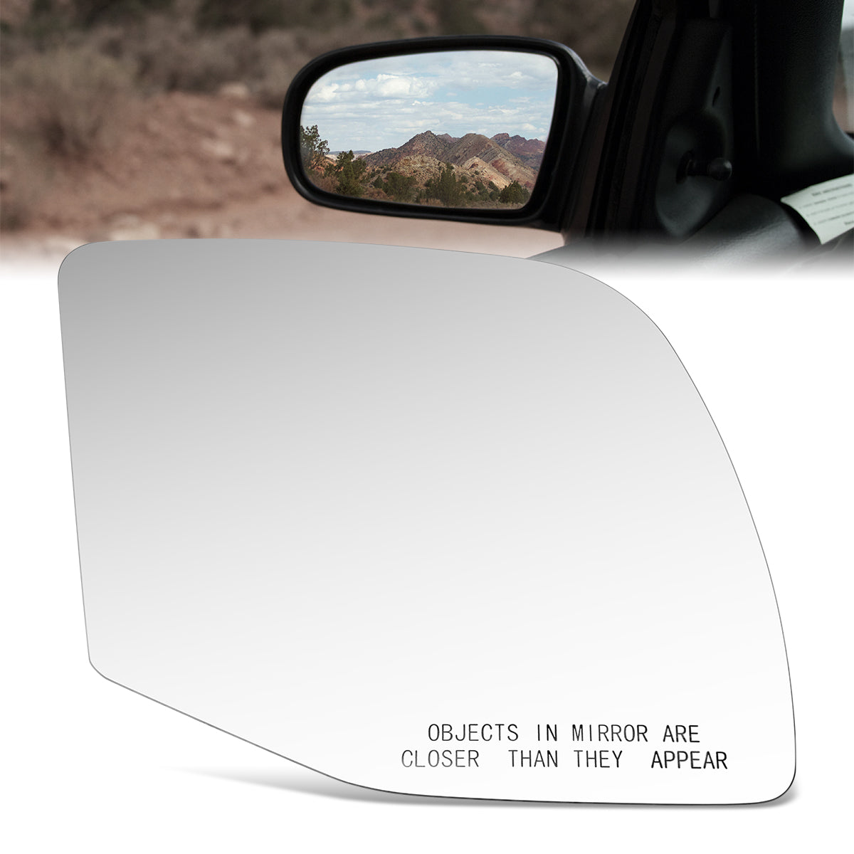 CAAP, Factory Replacement Convex Mirror Glass (Right) 94-02 Econoline Club Wagon E-150 E-350