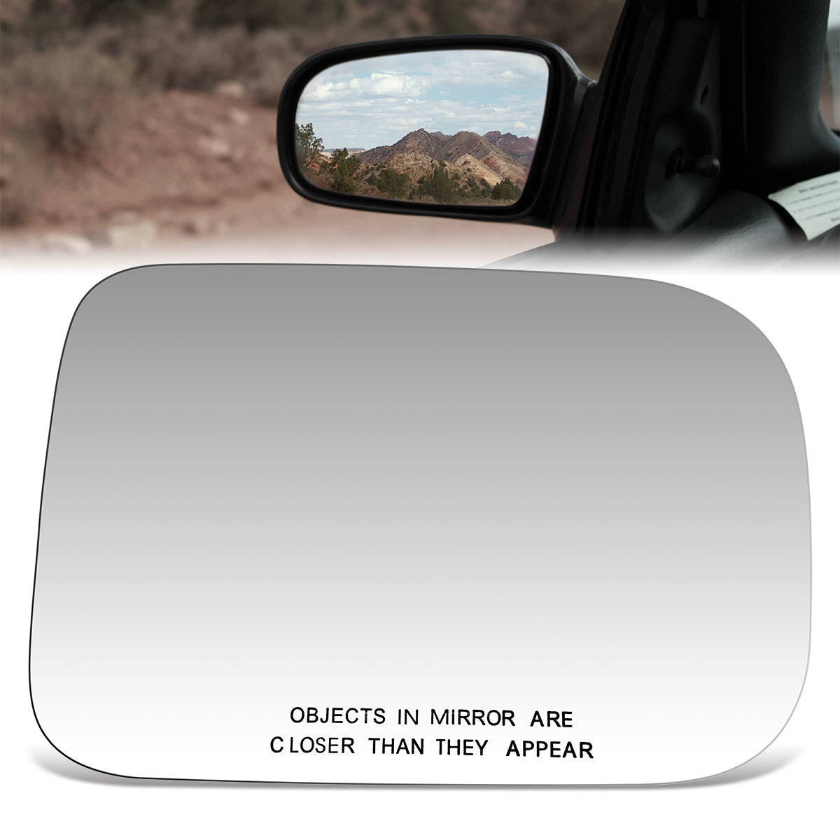 CAAP, Factory Replacement Convex Mirror Glass (Right) 94-97 Dodge B-Series