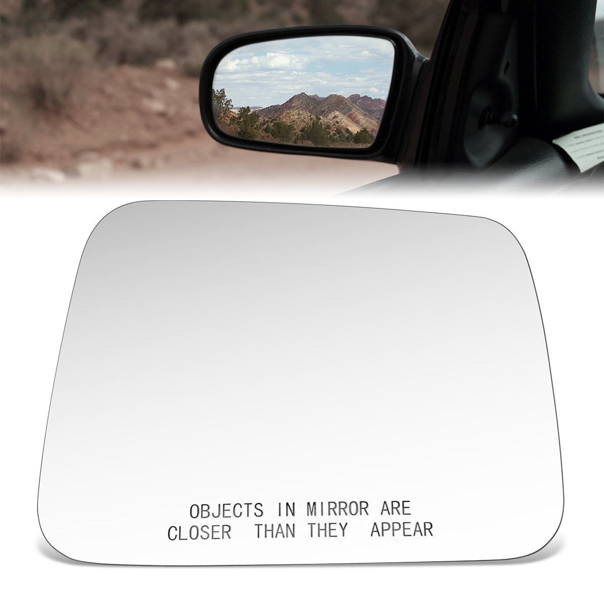 CAAP, Factory Replacement Convex Mirror Glass (Right) 94-97 Honda Passport, 88-95 Isuzu Pickup