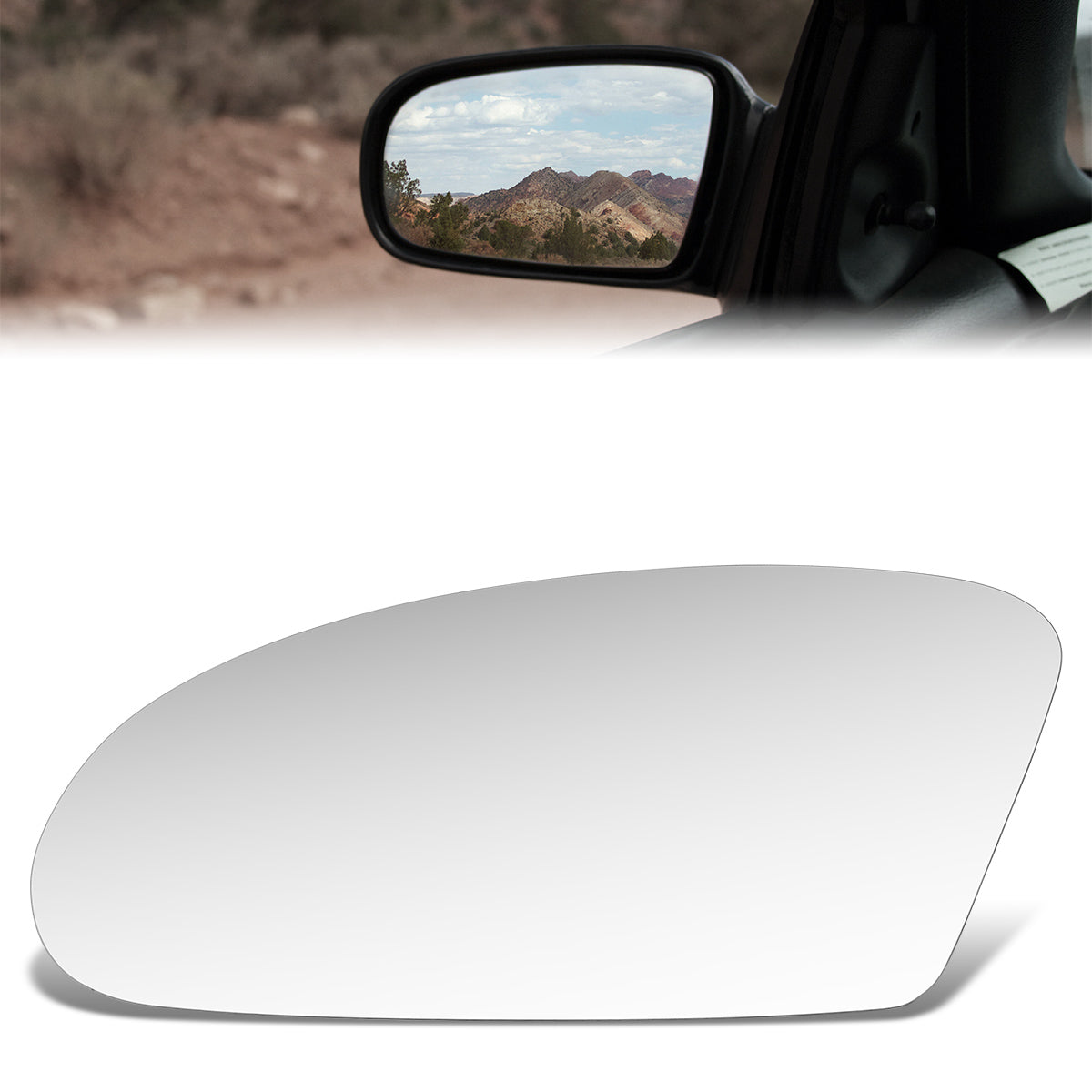 CAAP, Factory Replacement Convex Mirror Glass (Right) 95-00 Cirrus, Stratus, 96-00 Breeze