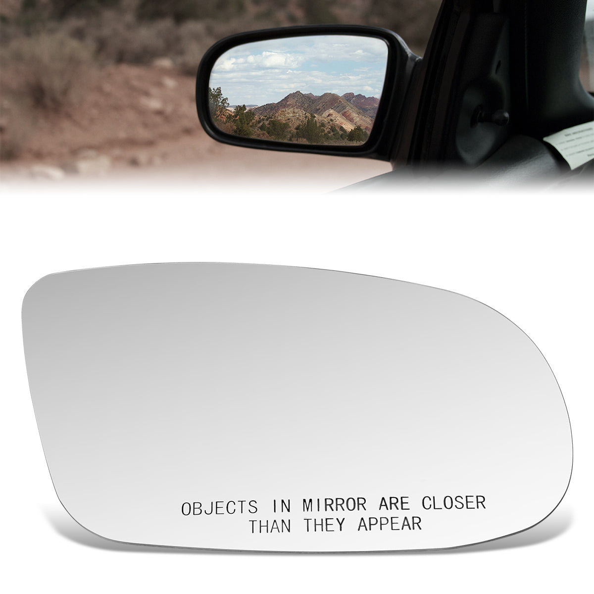 CAAP, Factory Replacement Convex Mirror Glass (Right) 95-96 Roadmaster, Caprice, Fleetwood