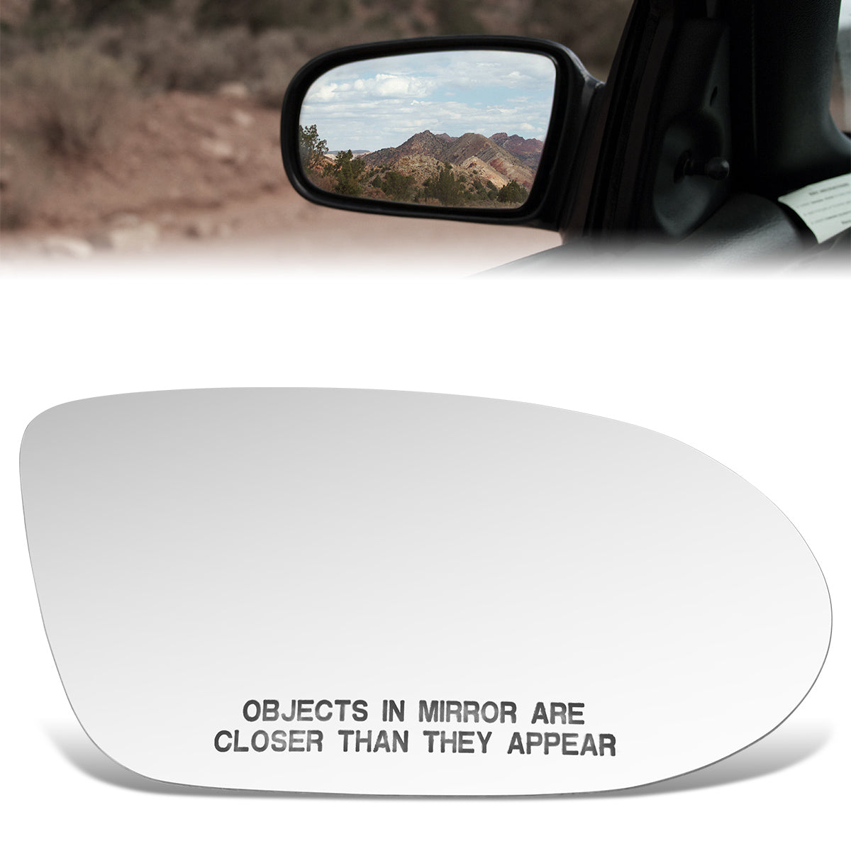 CAAP, Factory Replacement Convex Mirror Glass (Right) 95-99Dodge Neon, 95-97 Plymouth