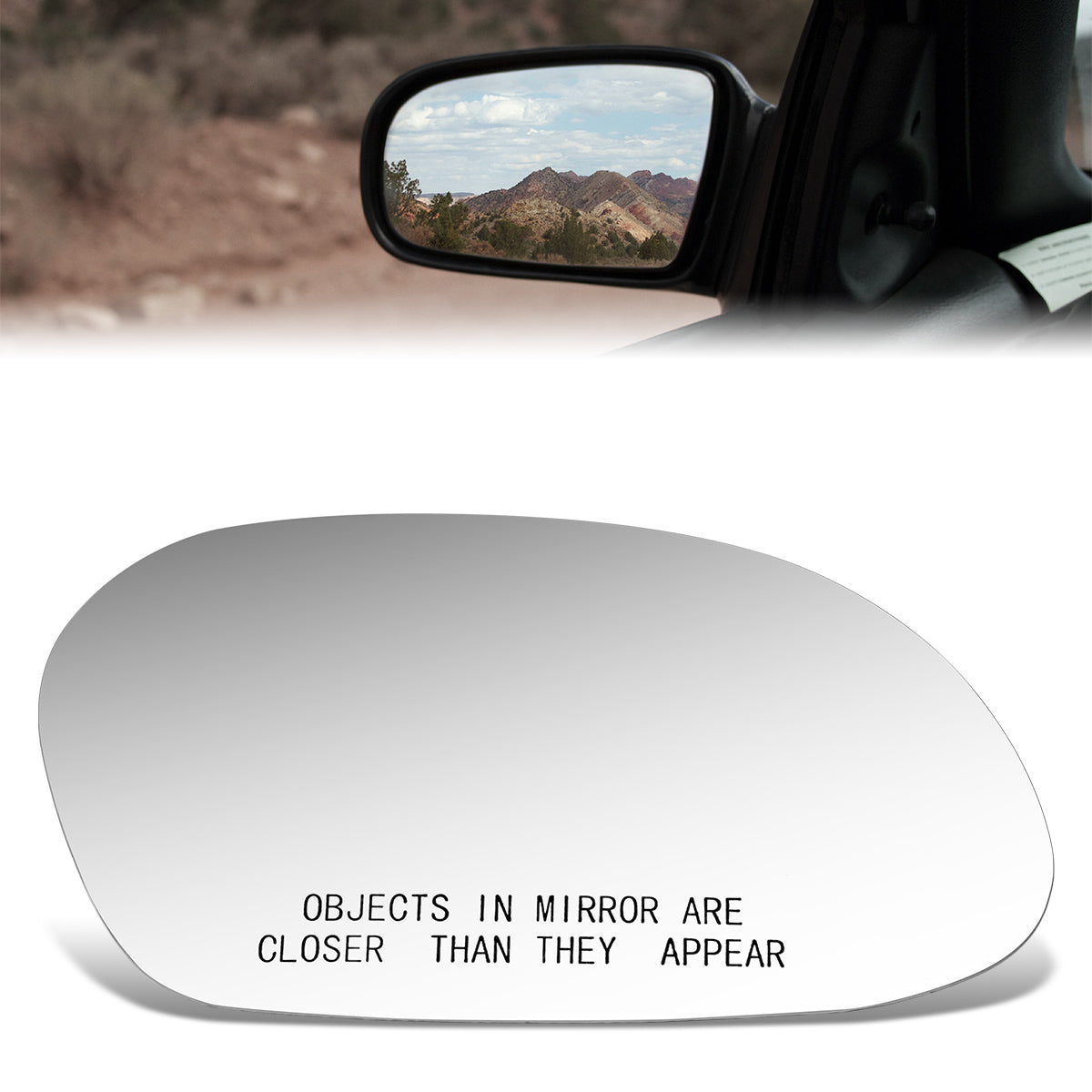 CAAP, Factory Replacement Convex Mirror Glass (Right) 96-99 Ford Taurus, Mercury Sable