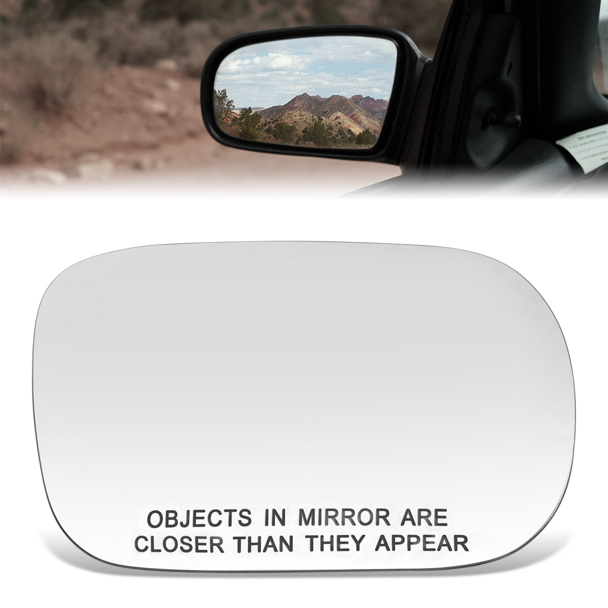 CAAP, Factory Replacement Convex Mirror Glass (Right) 96-99 Subaru Legacy