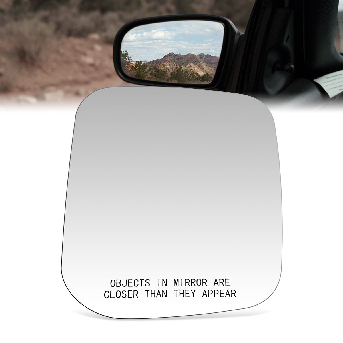 CAAP, Factory Replacement Convex Mirror Glass (Right) 97-04 Mitsubishi Montero Sport