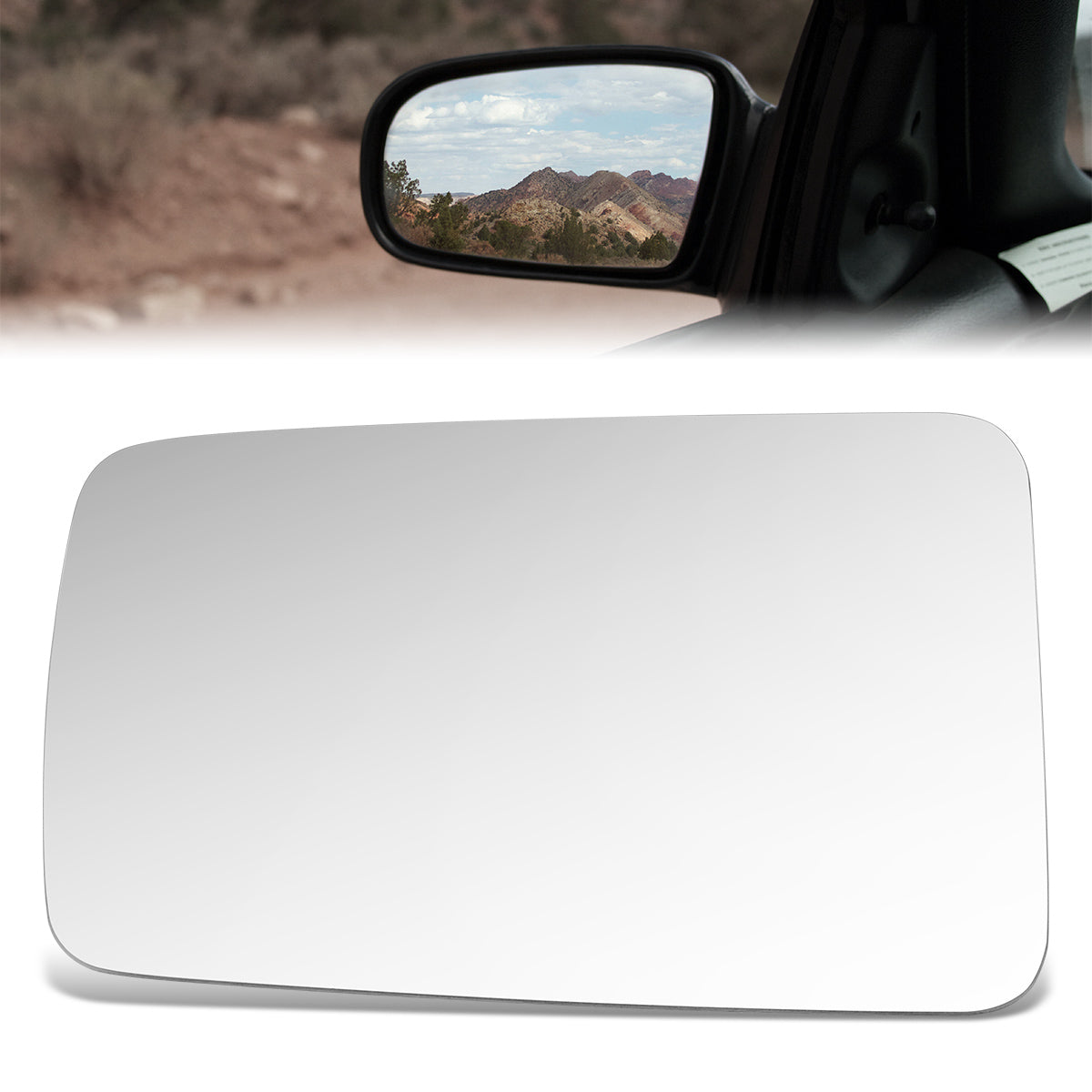 CAAP, Factory Replacement Mirror Glass (Left) 00-02 Land Rover Range Rover