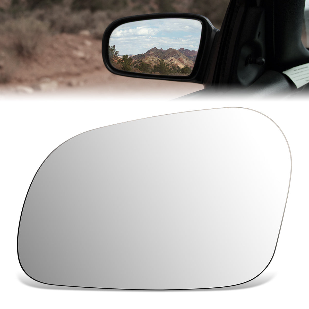 CAAP, Factory Replacement Mirror Glass (Left) 01-02 Lincoln Continental