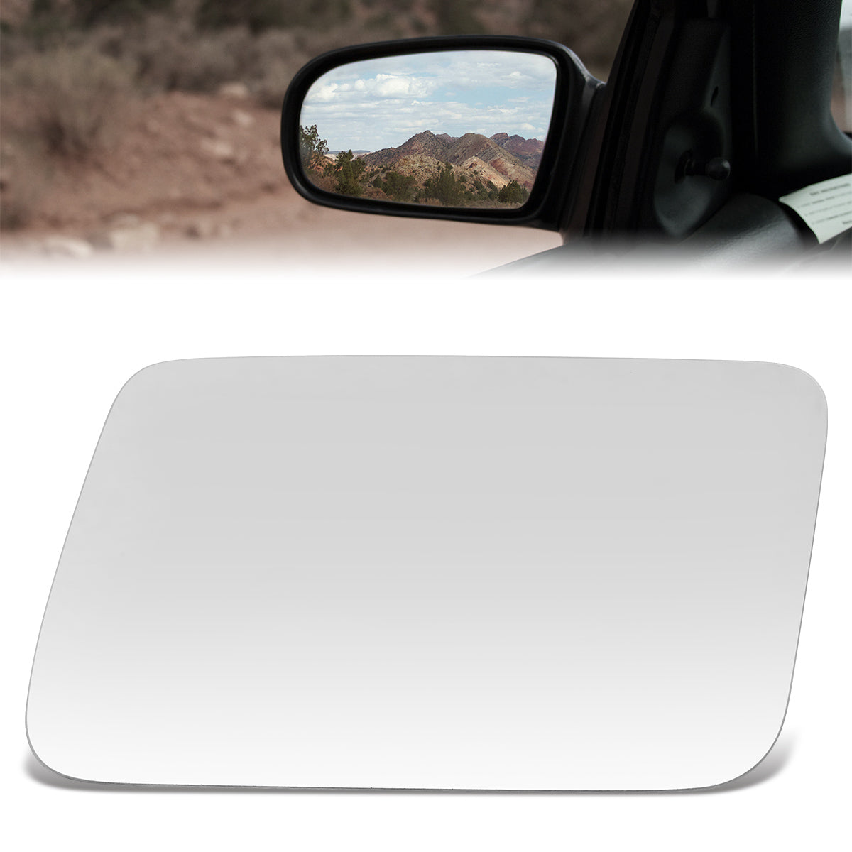 CAAP, Factory Replacement Mirror Glass (Left) 80-89 Subaru DL, GL, 86-89 GL-10