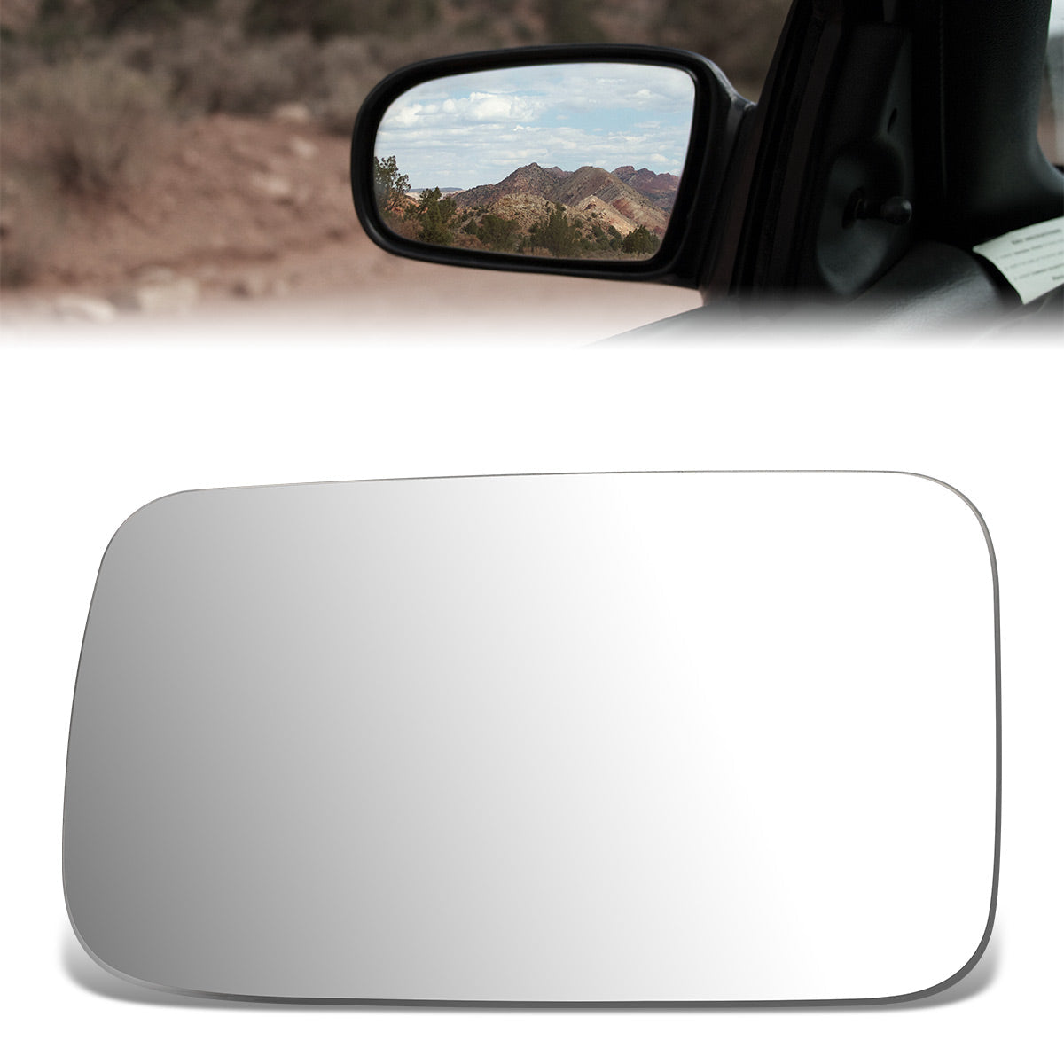 CAAP, Factory Replacement Mirror Glass (Left) 82-85 Honda Accord