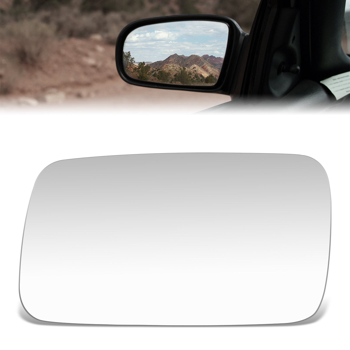 CAAP, Factory Replacement Mirror Glass (Left) 84-92 Lincoln Mark VII