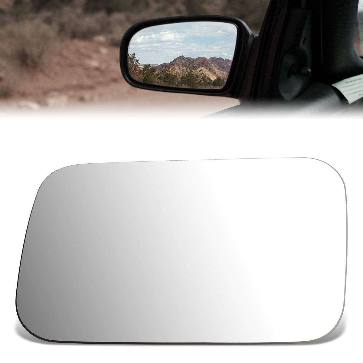 CAAP, Factory Replacement Mirror Glass (Left) 85-87 Honda Civic