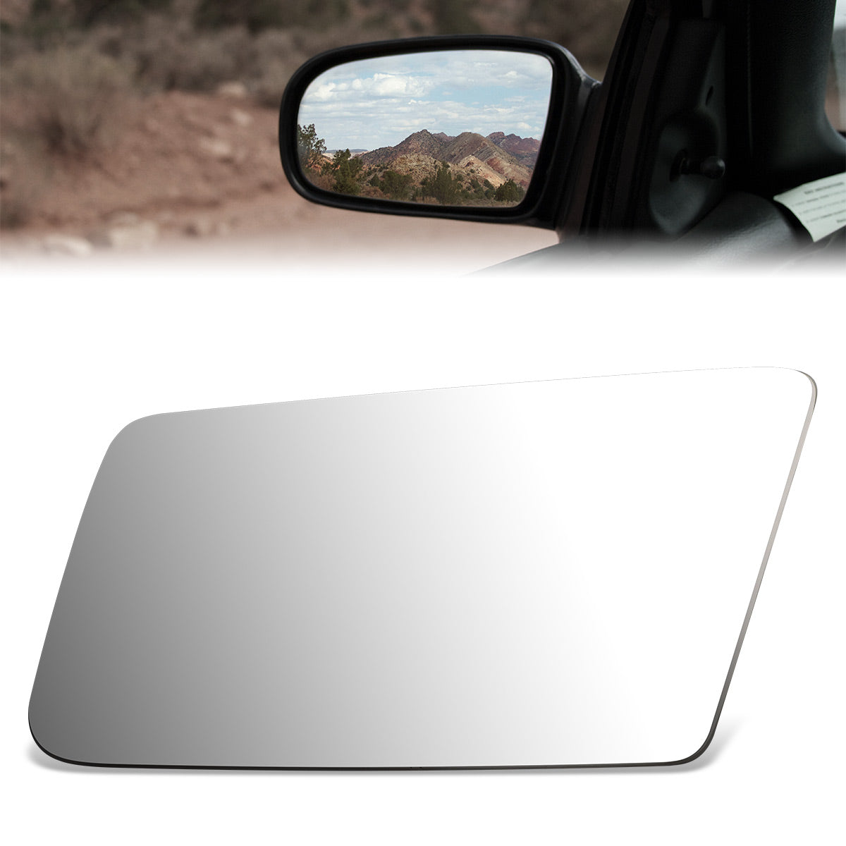 CAAP, Factory Replacement Mirror Glass (Left) 85-88 Ford Thunderbird