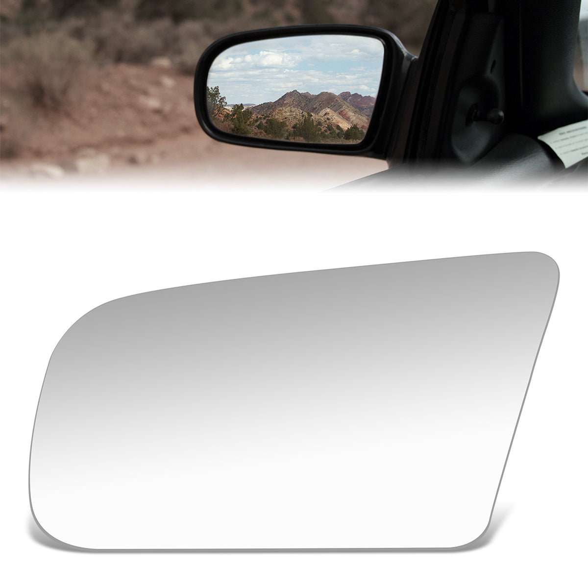 CAAP, Factory Replacement Mirror Glass (Left) 86-91 Cadillac Eldorado, Seville